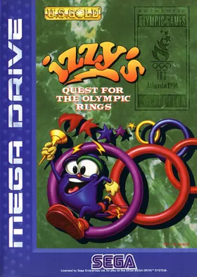 Izzy's Quest for the Olympic Rings (USA, Europe) box cover front